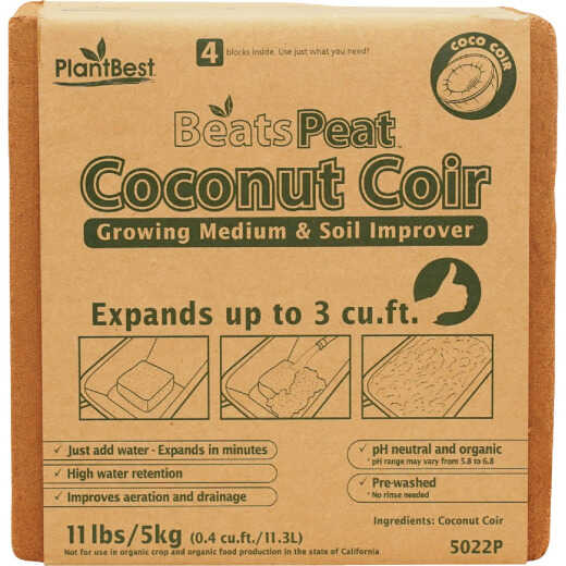 PlantBest BeatsPeat 3 Cu. Ft. Expandable Coconut Coir